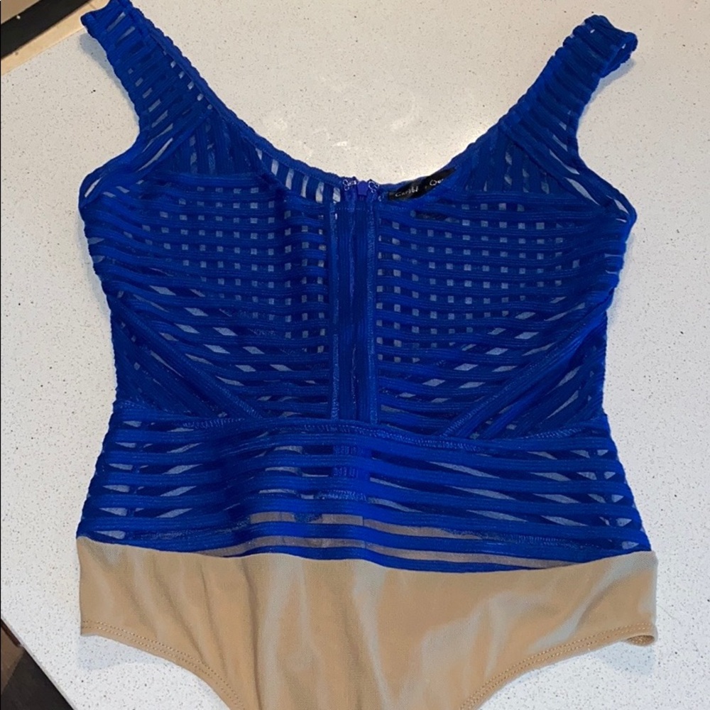 Caribbean Queen Egyptian Blue Body Suit